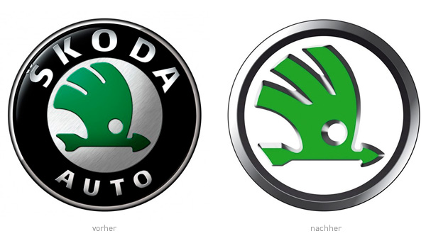 Der Grüne hat einen Skoda-Zeichen. 